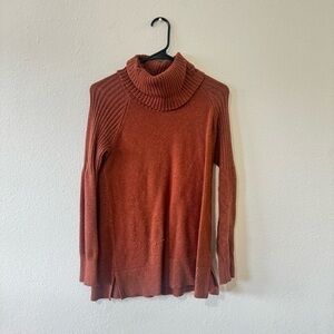 Fall Orange Turtle Neck Sweater